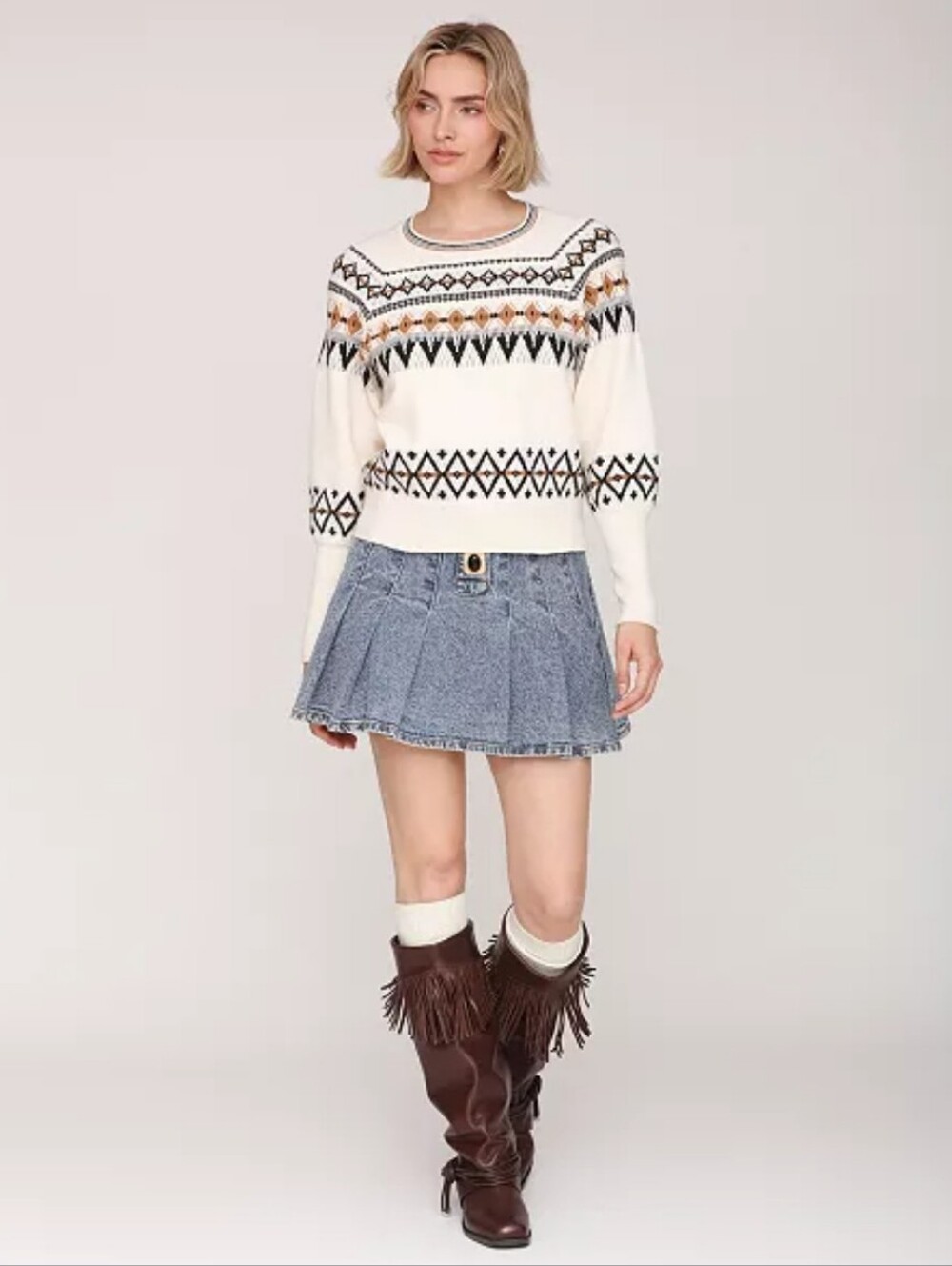 Avec Les Filles NWTs Balloon Sleeve Sweater - Picture 4 of 9